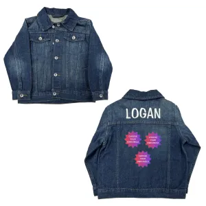 Personalized Choose Your Own Emoji Unisex Denim Jacket