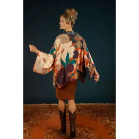 Powder Design Kimono Jacket Winter Floral - Terracotta