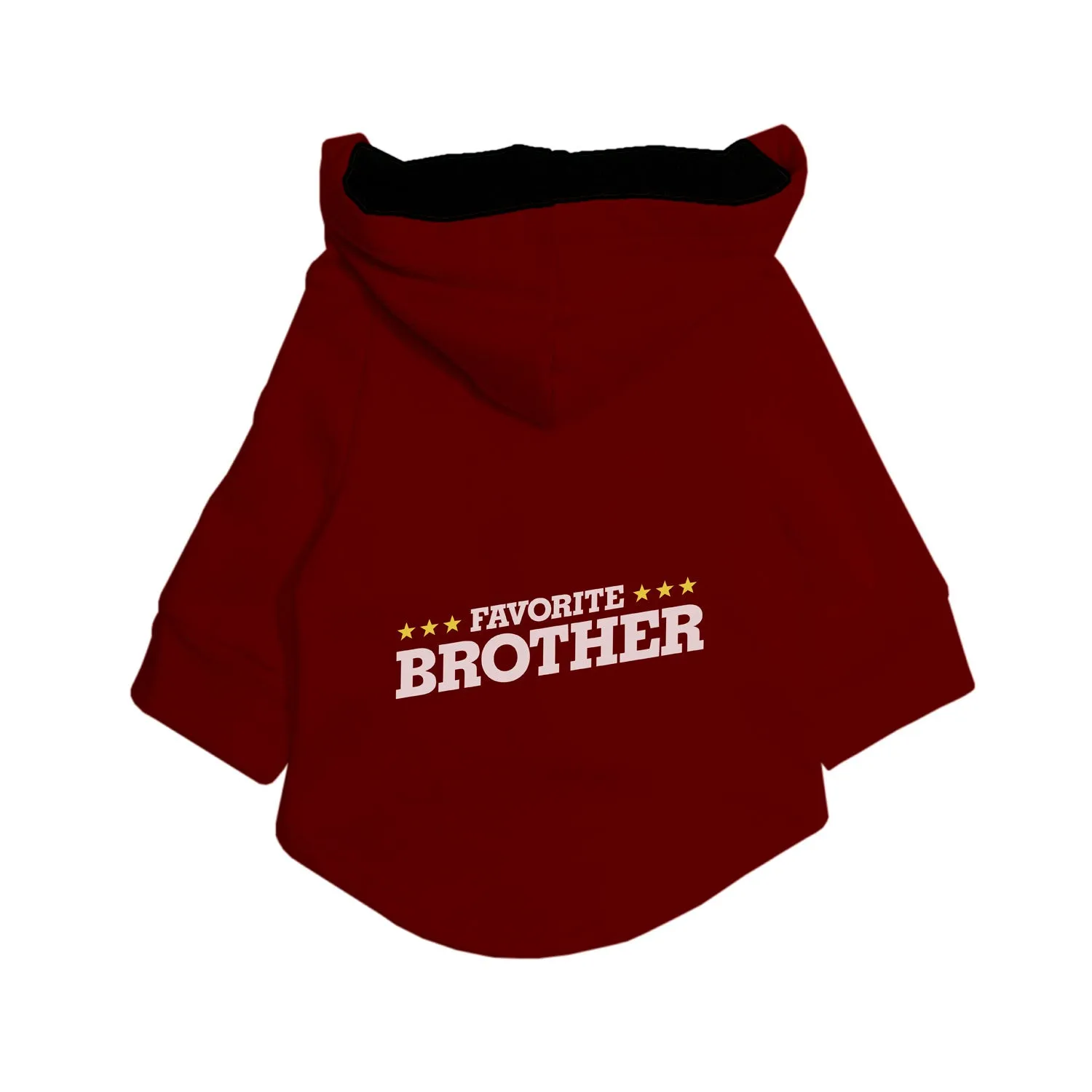 "Favourite Brother" Printed Dog Hoodie Jacket