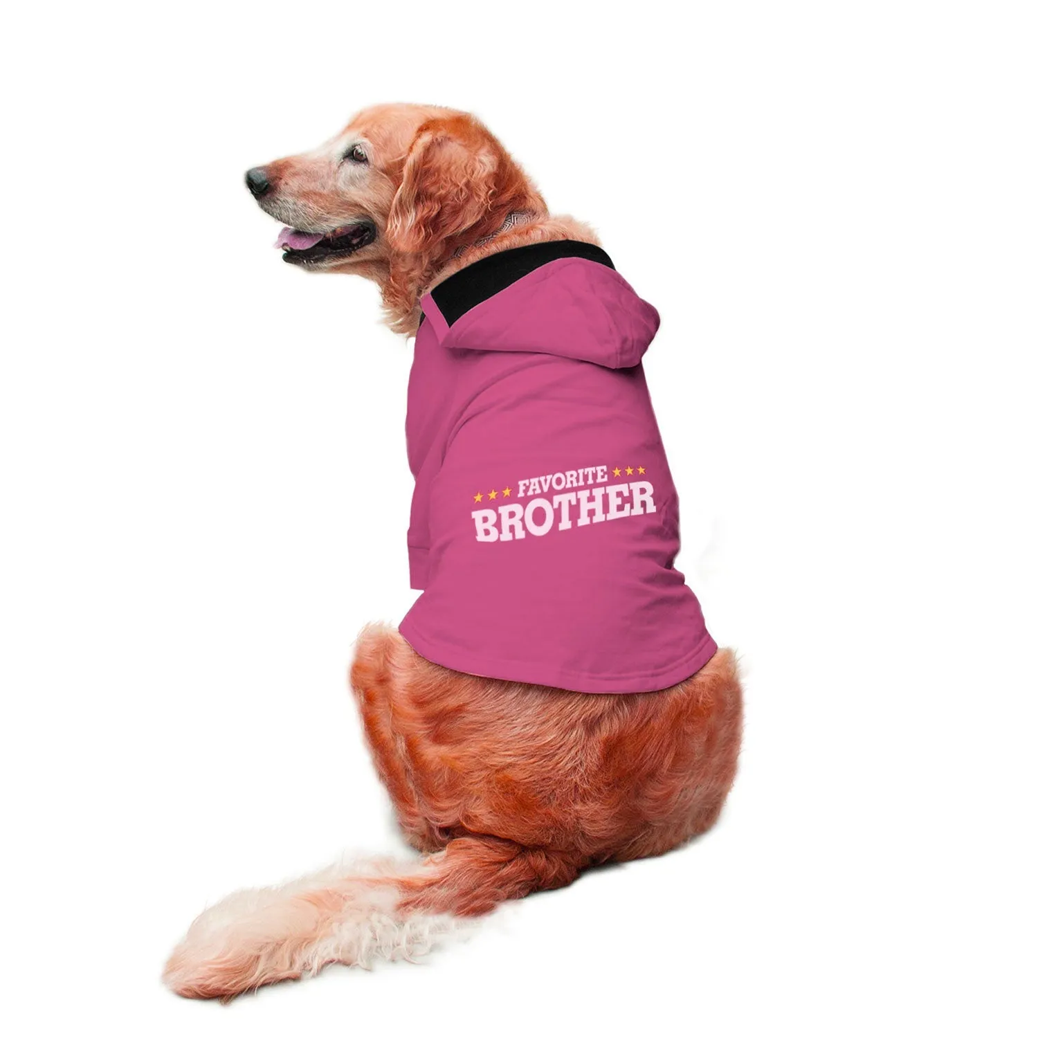"Favourite Brother" Printed Dog Hoodie Jacket