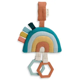 Ritzy Jingle Attachable Travel Toy - Blue Rainbow