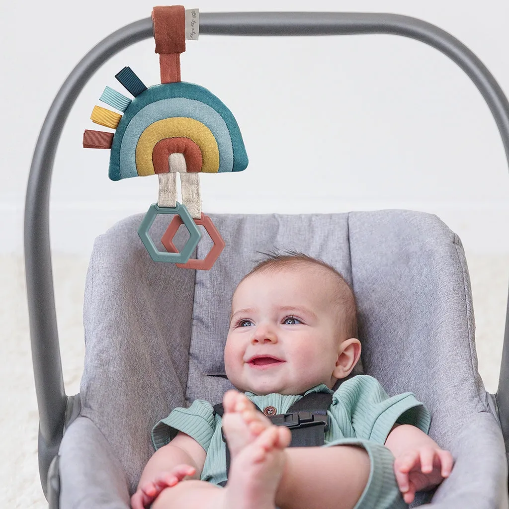 Ritzy Jingle Attachable Travel Toy - Blue Rainbow