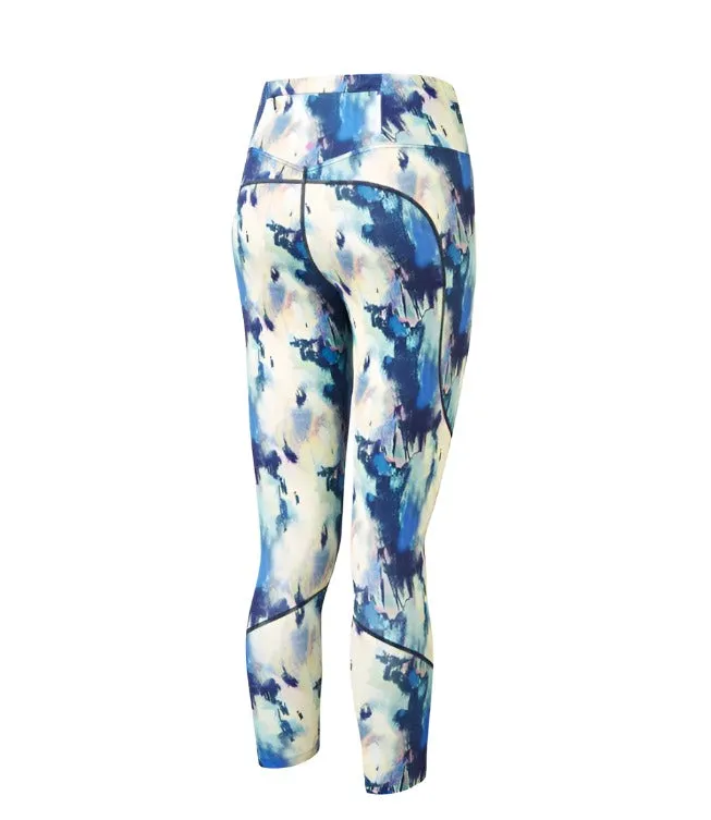 Ronhill Womens Tech Crop Tight Multi Illusion