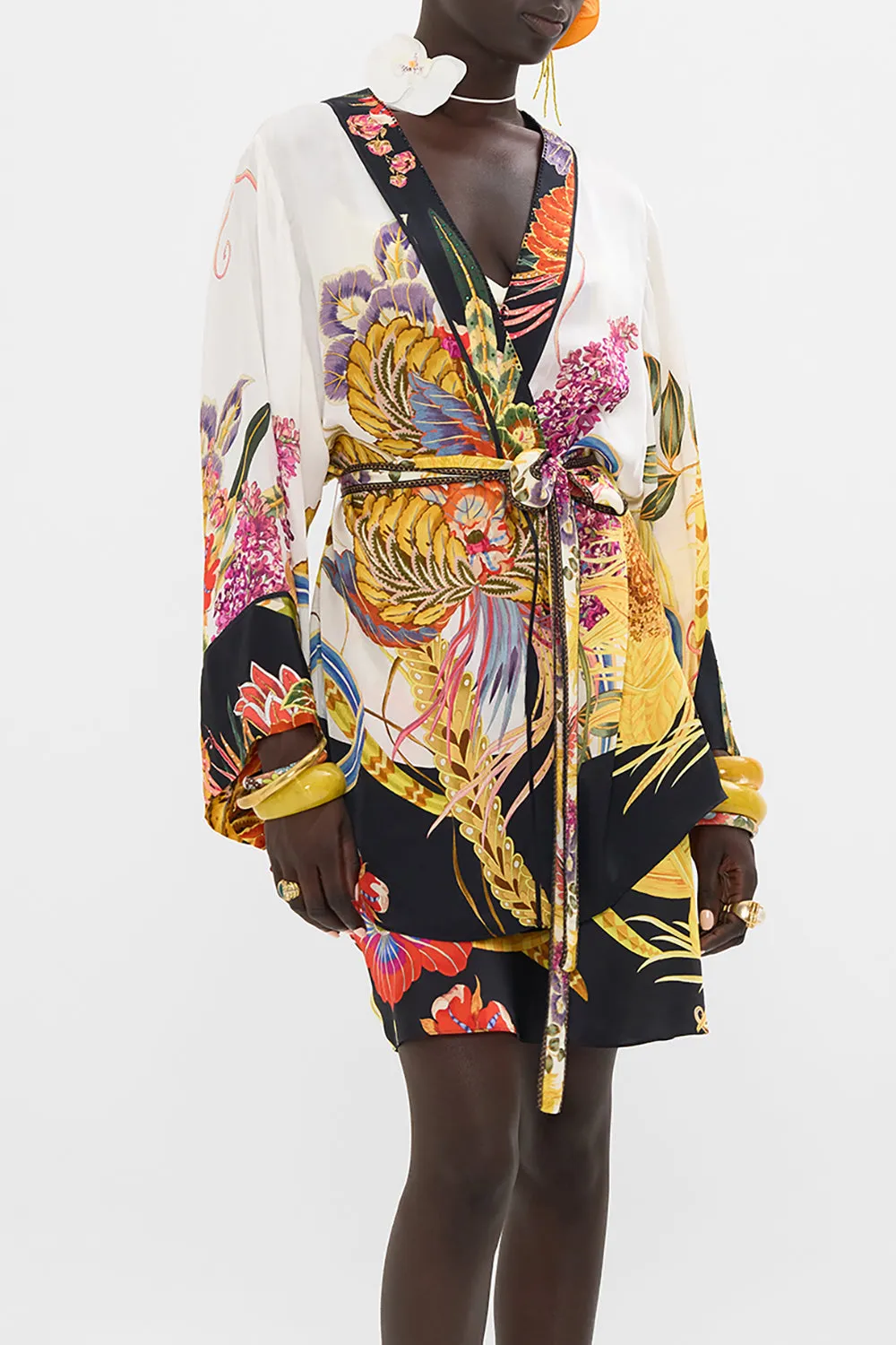 SHORT KIMONO WRAP SUNFLOWERS ON MY MIND