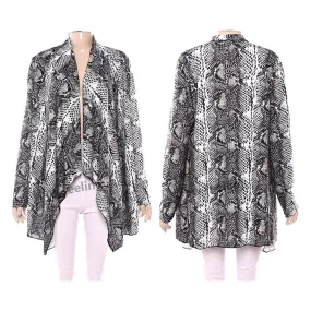 Snake Print Short Kimono.