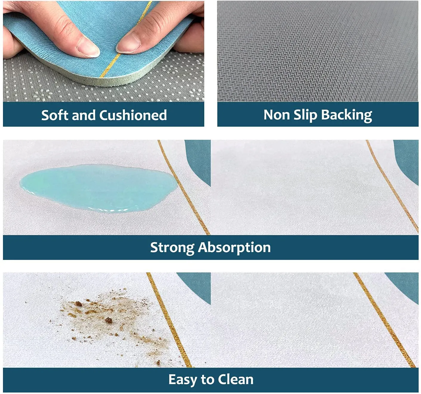 Soft Diatomaceous Earth Non-Slip Bath Mat-Lotus