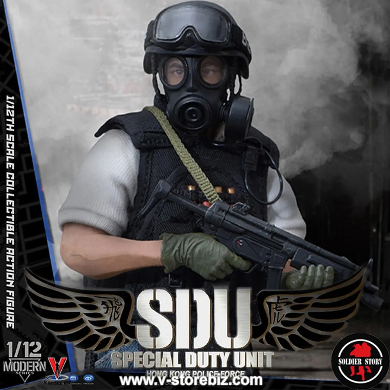 Soldier Story 1/12 SSM003 Hong Kong SDU K-9 Handler