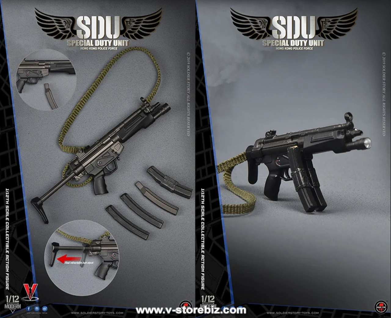 Soldier Story 1/12 SSM003 Hong Kong SDU K-9 Handler