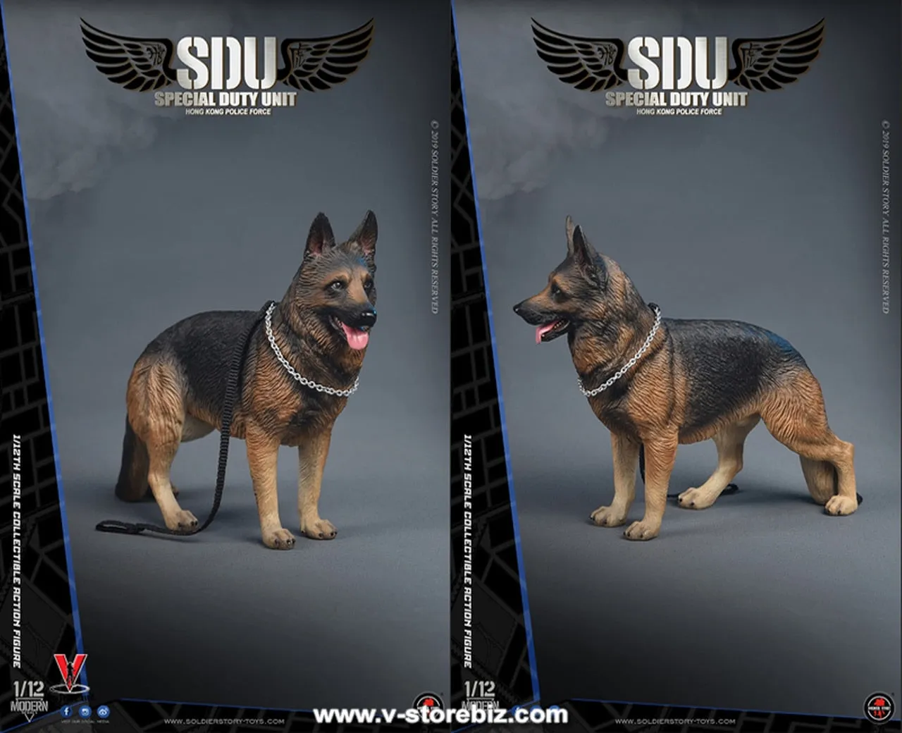 Soldier Story 1/12 SSM003 Hong Kong SDU K-9 Handler