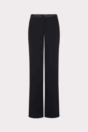 Soren Low-Rise Hammered Satin Pants