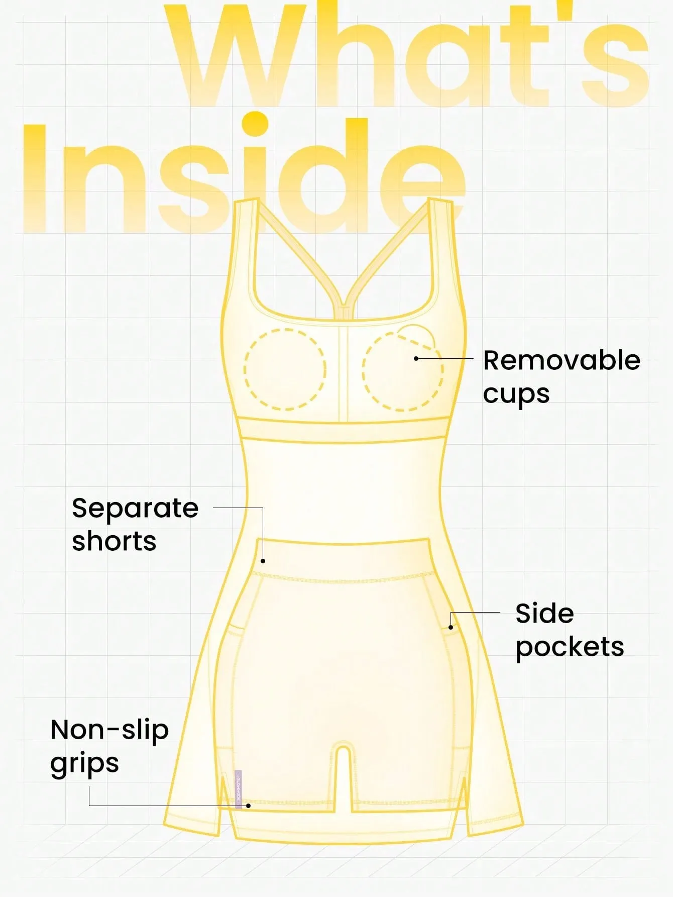 Square Up Ribbed Vest Solid Activewear Mini Dress