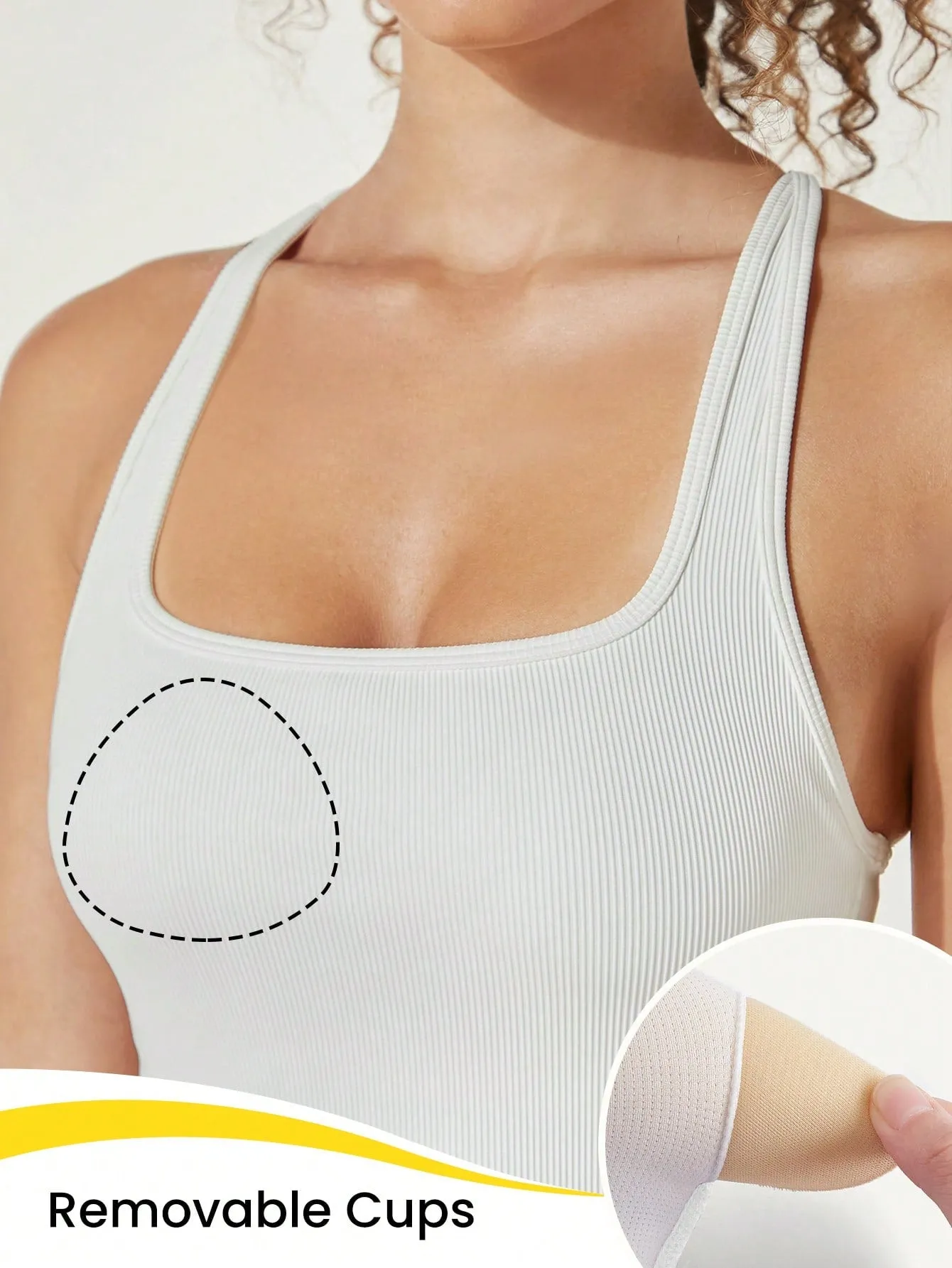 Square Up Ribbed Vest Solid Activewear Mini Dress