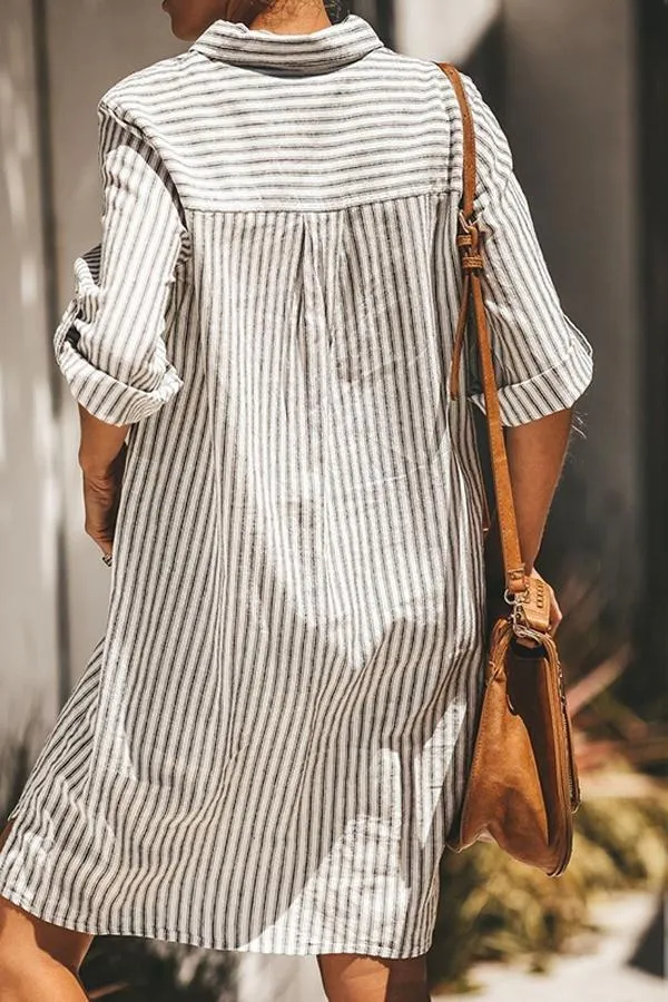 Striped Crewneck Vest Skirt