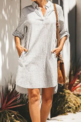 Striped Crewneck Vest Skirt
