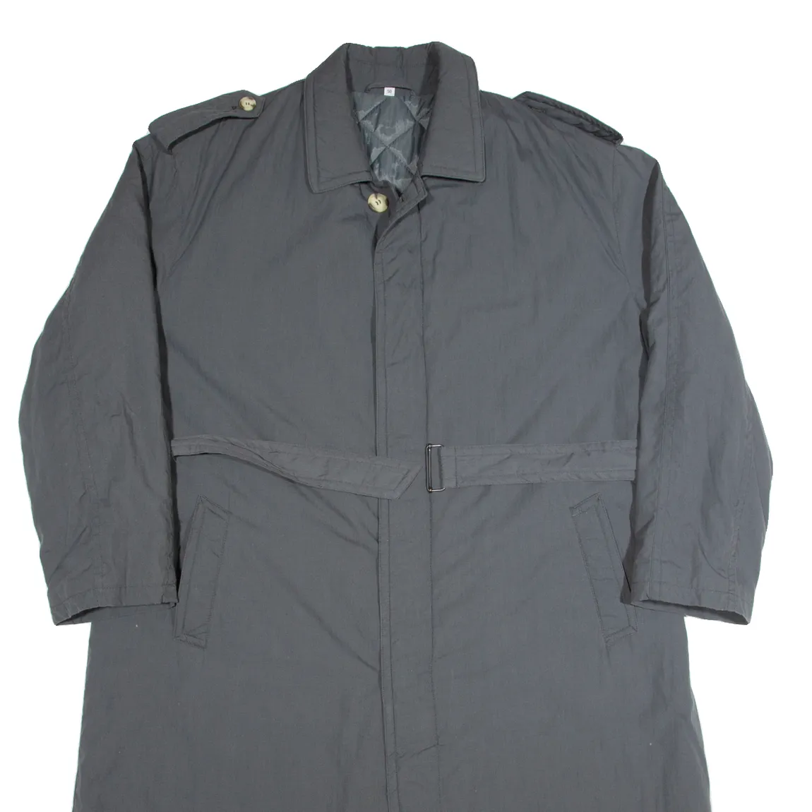 TOPMAN Insulated Mens Trench Coat Grey M