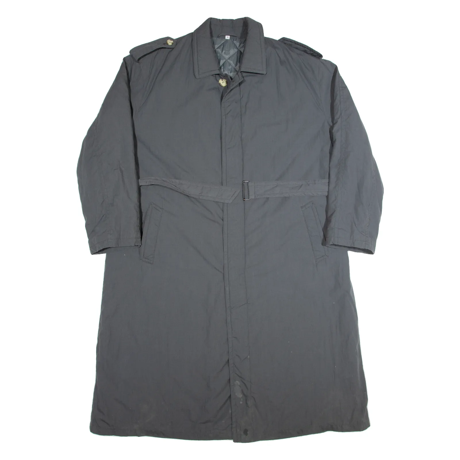 TOPMAN Insulated Mens Trench Coat Grey M