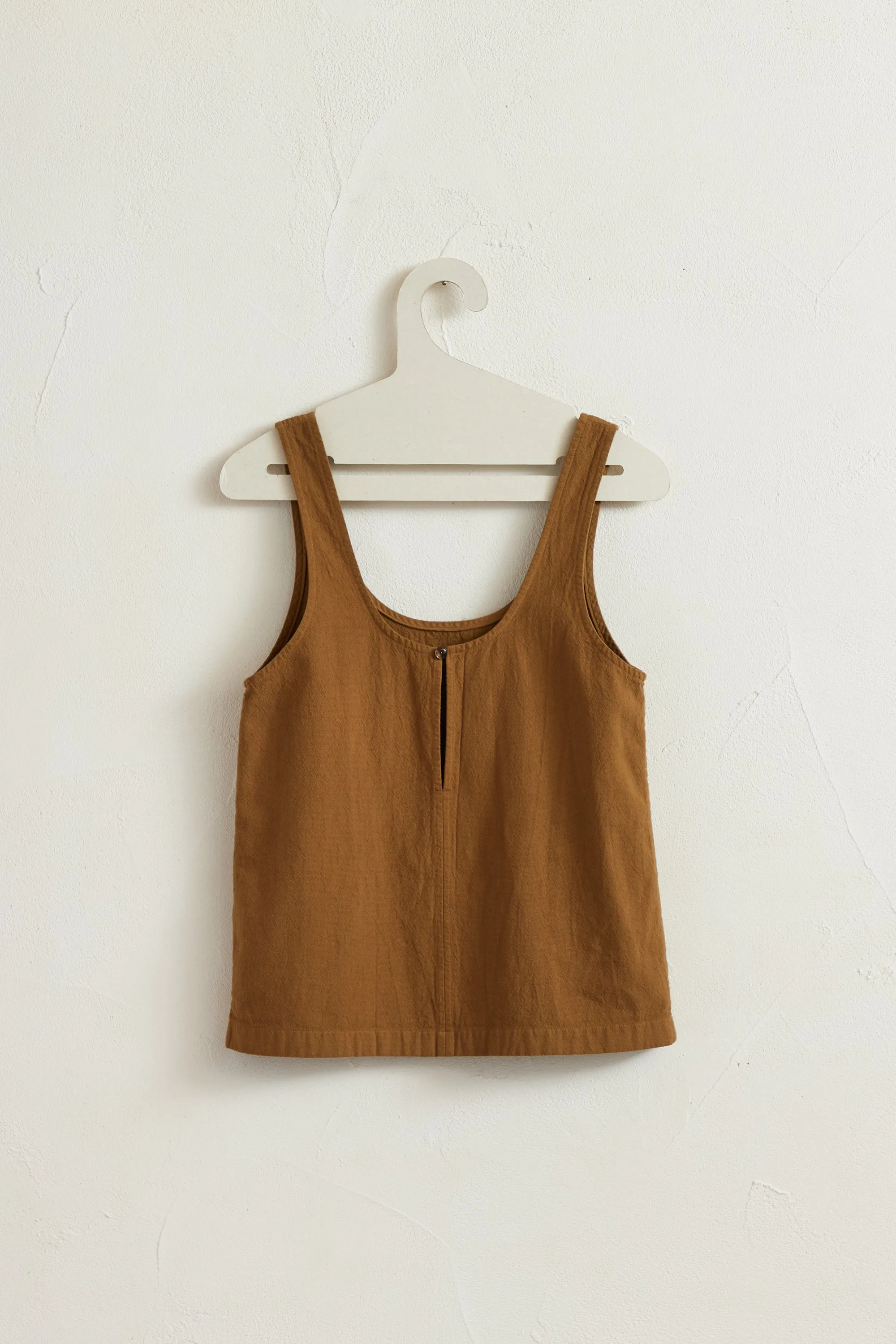 Twill No Sleeve Top