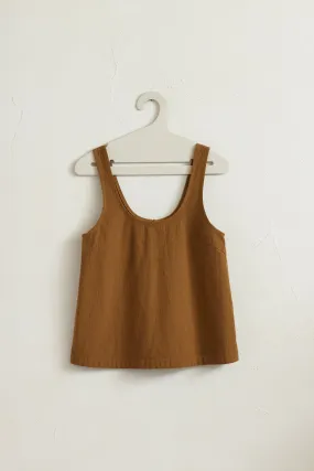 Twill No Sleeve Top