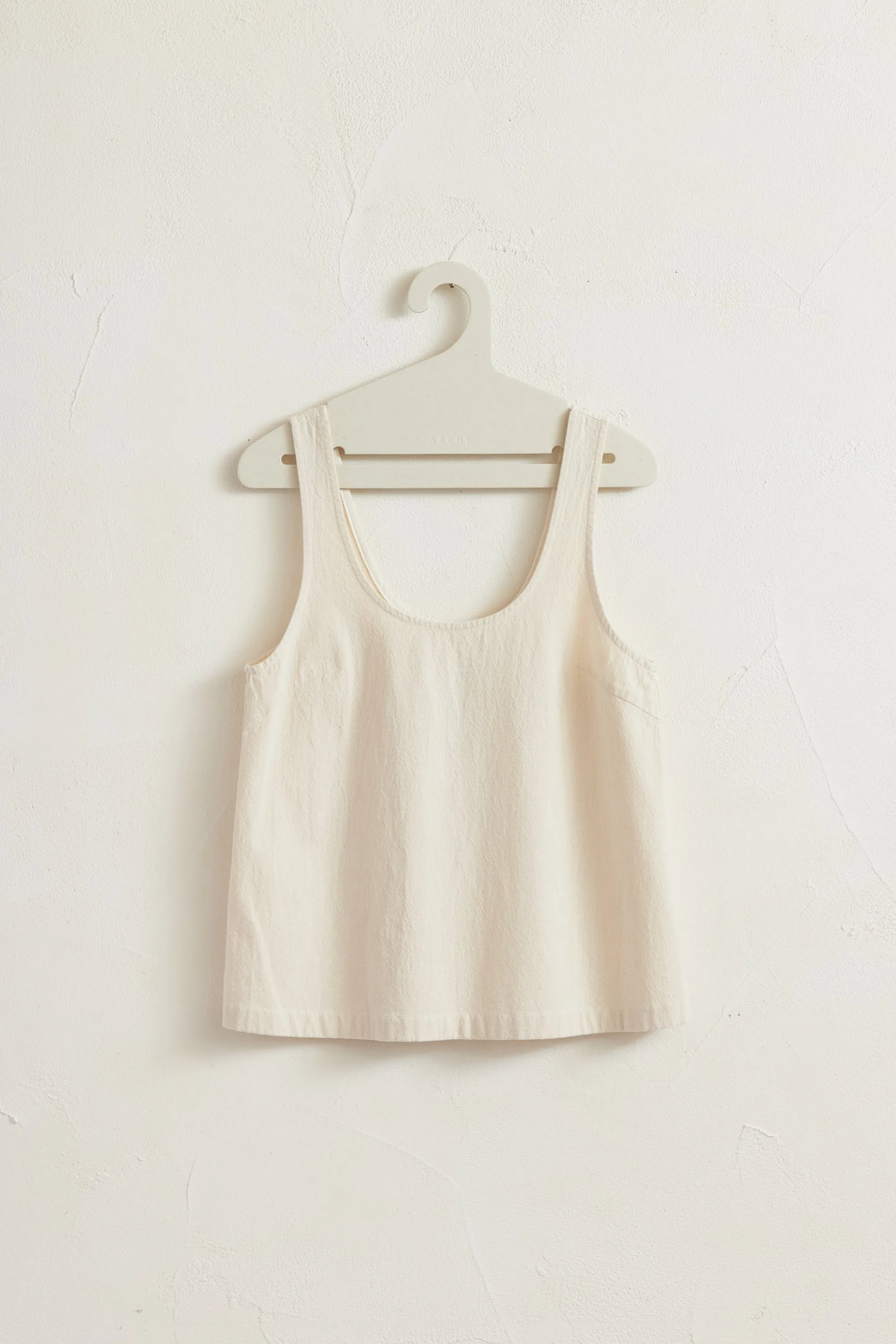 Twill No Sleeve Top