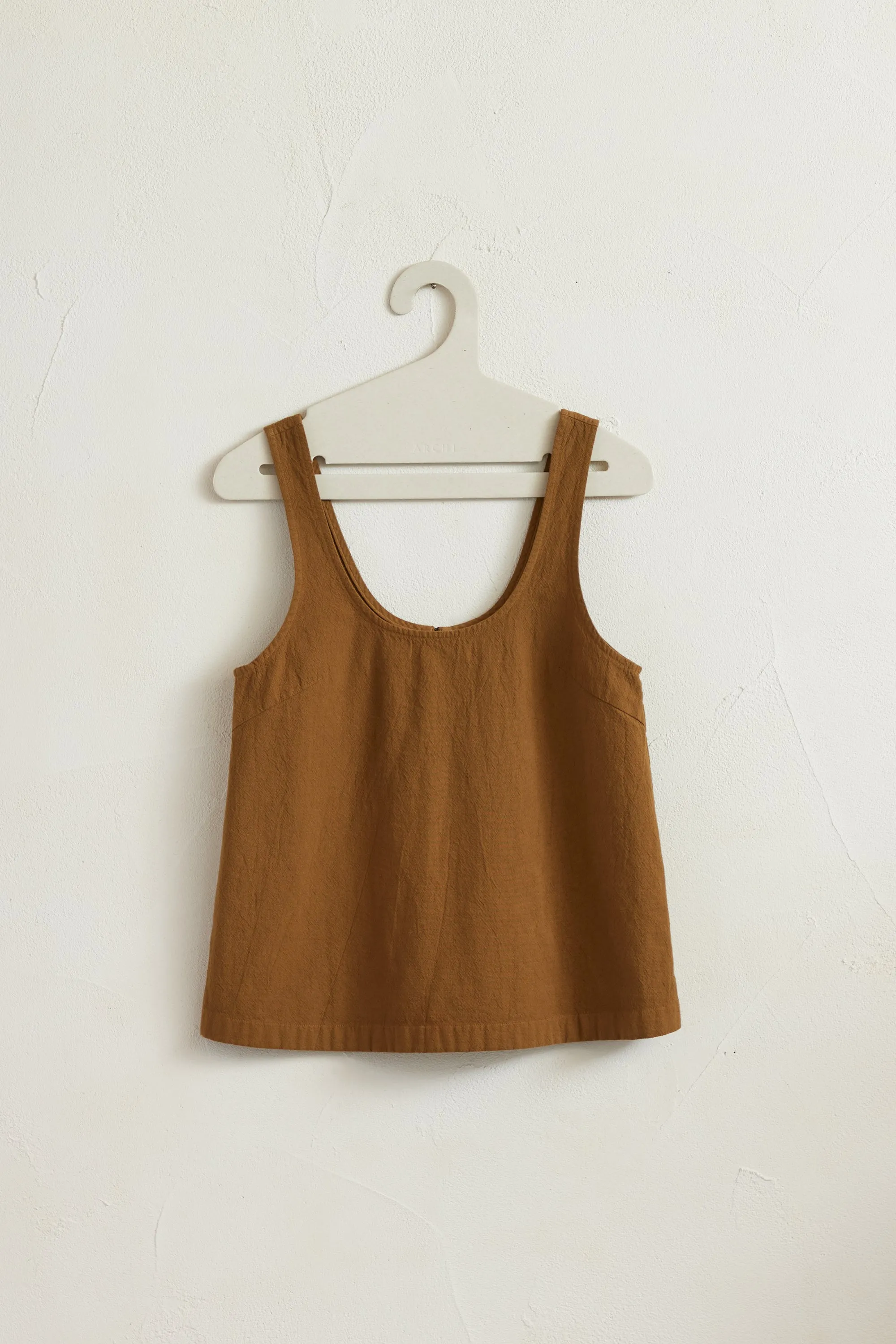 Twill No Sleeve Top