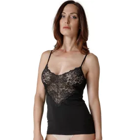 VENEZIA - Sleeveless Tank Top with Lace V-neckline