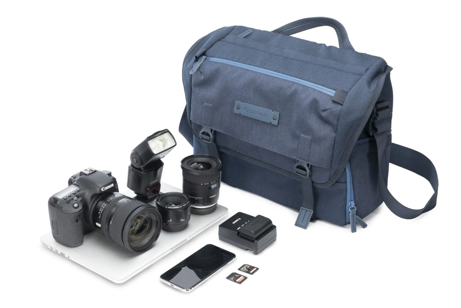 VEO RANGE 38 NV 17 Litre Shoulder Bag with Internal Travel Tripod Compartment (to 41cm folded) - Blue