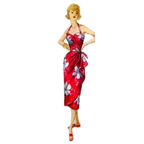 Vintage 1950s Pattern – Sarong Tiki Dress, Jacket, Bra & Shorts - Bust 36" (91.4cm)