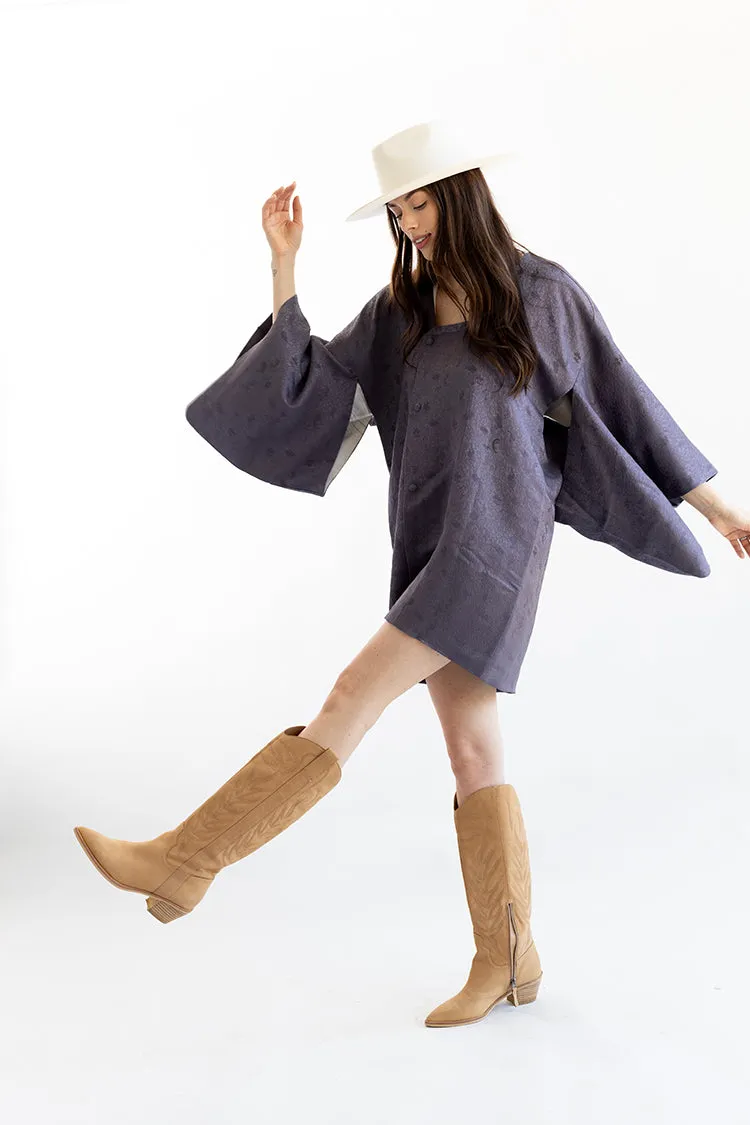 Vintage Dusty Purple Kimono