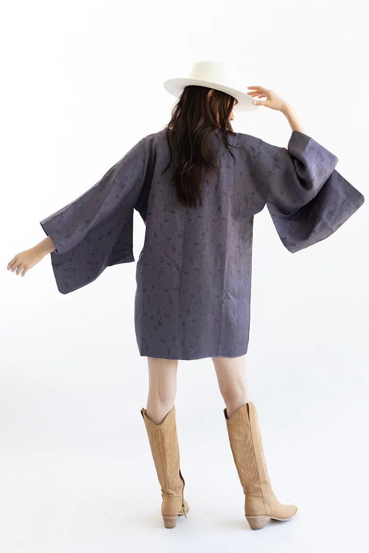 Vintage Dusty Purple Kimono