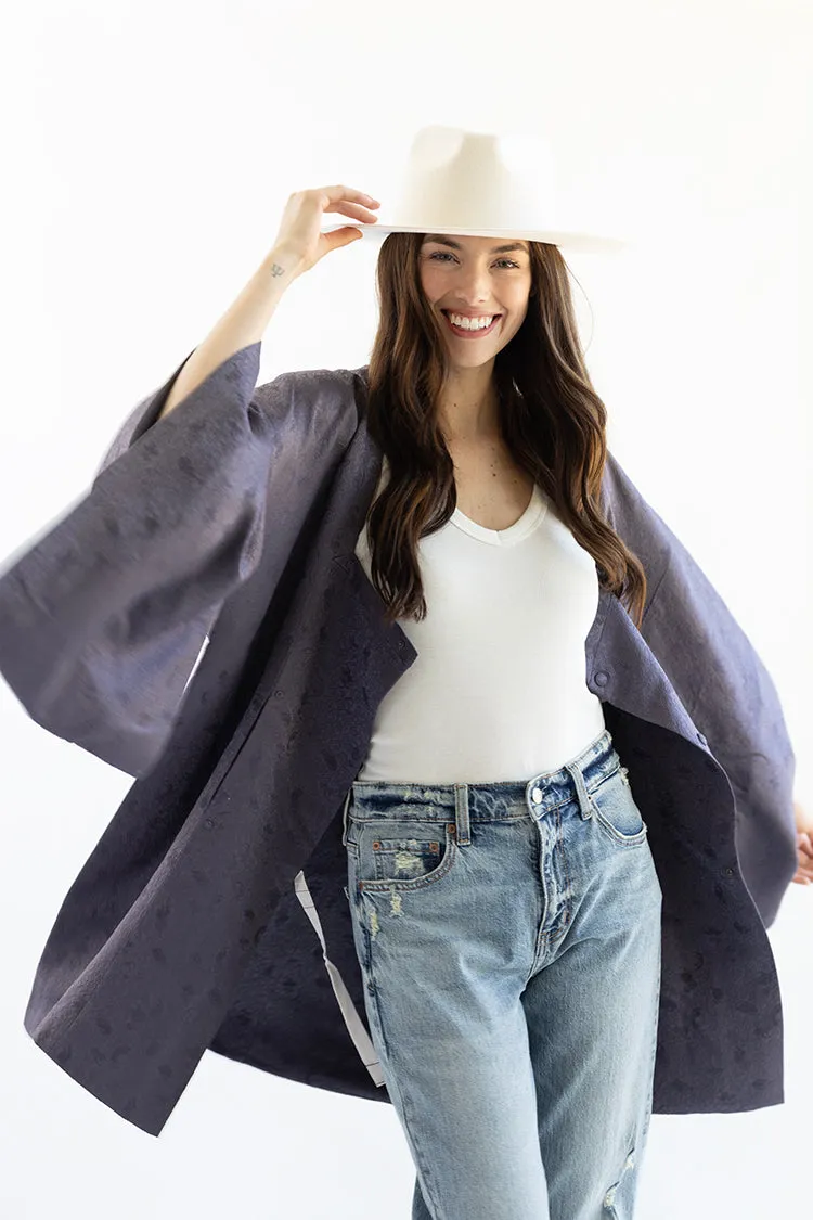Vintage Dusty Purple Kimono
