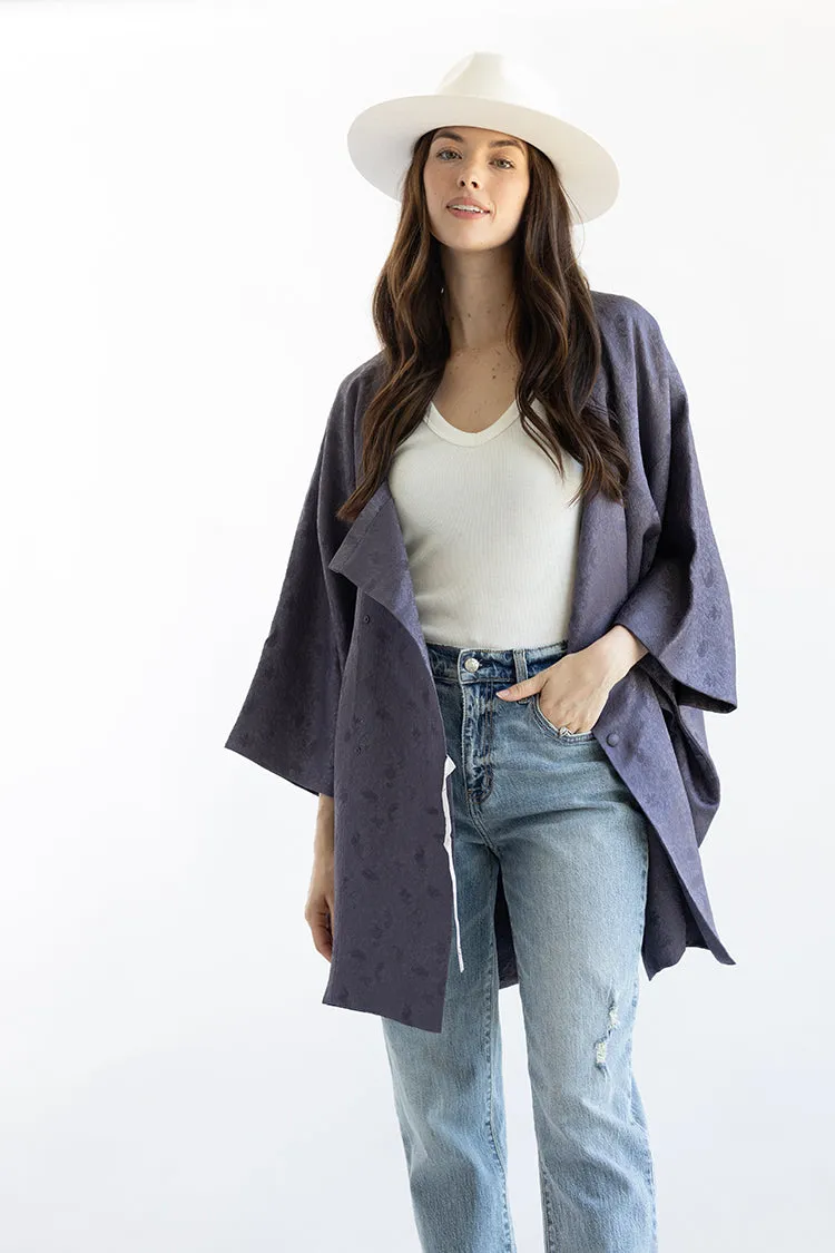 Vintage Dusty Purple Kimono