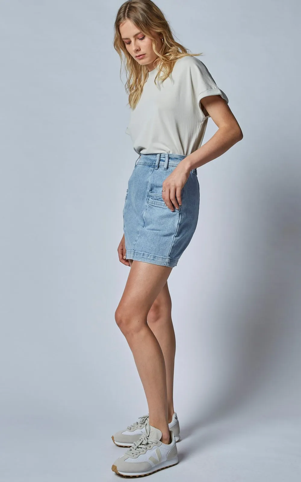 Walker Denim Skirt