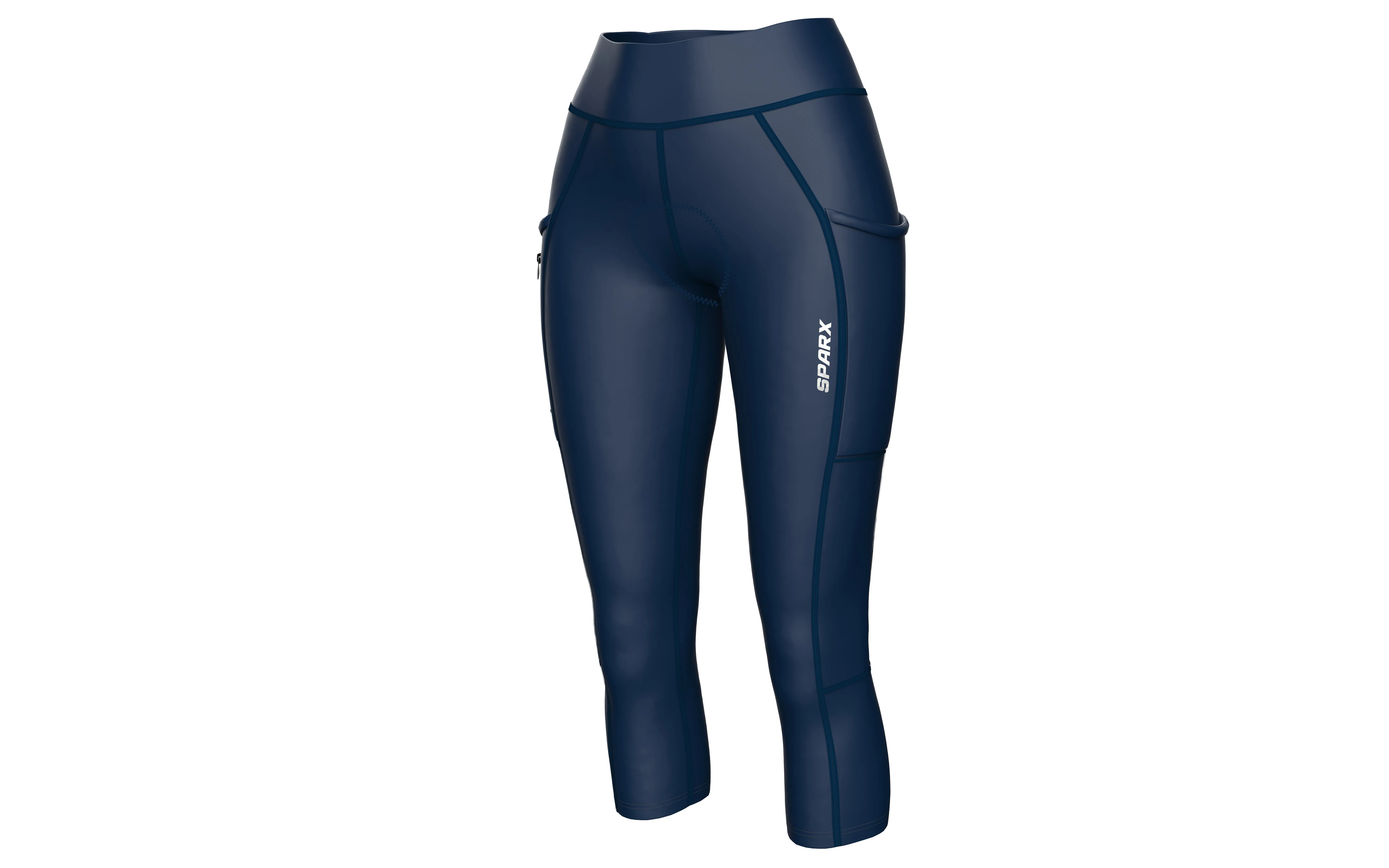 Women Navy Cycling Tights