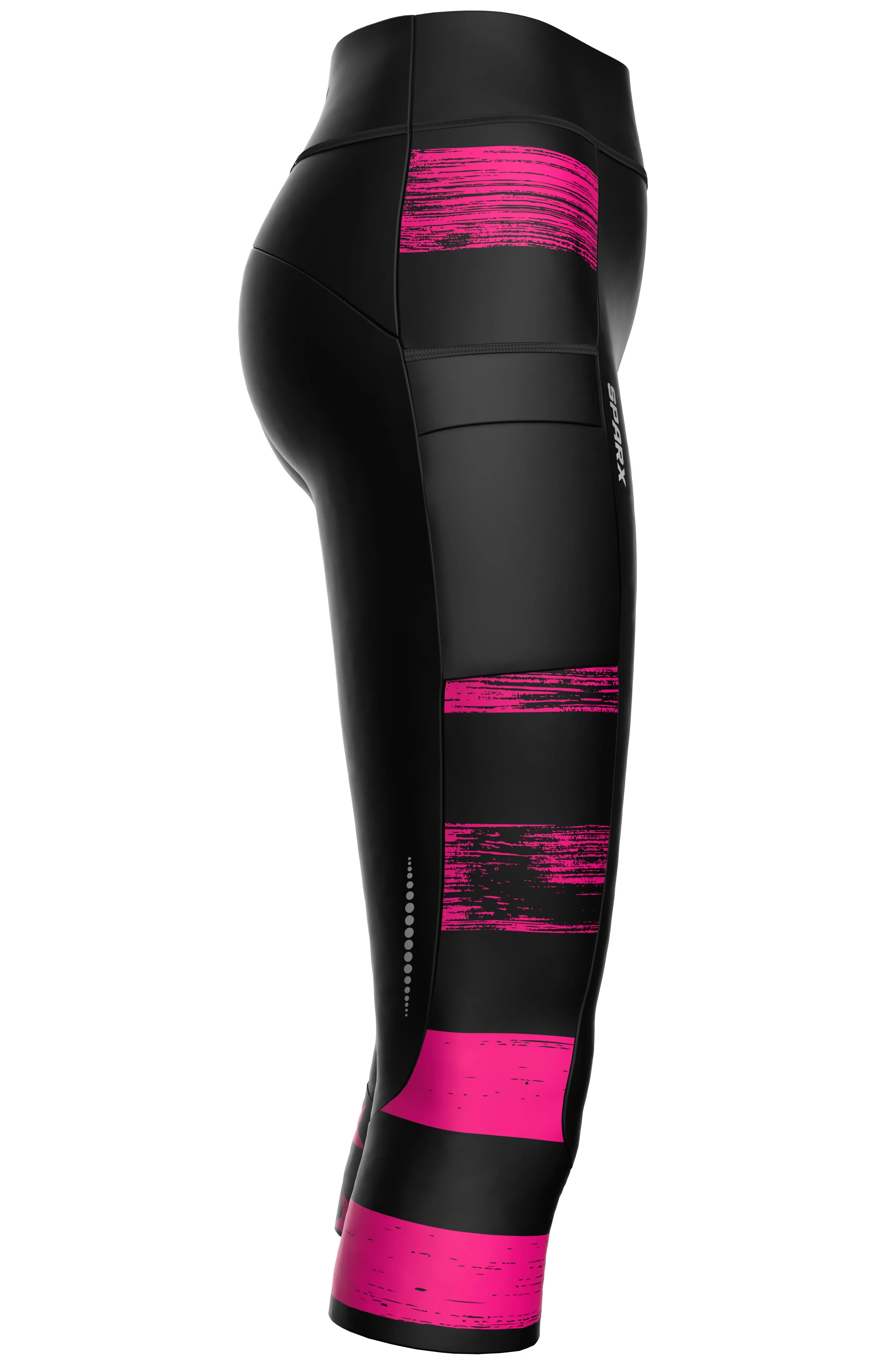 Women Pink Flag Cycling Tights