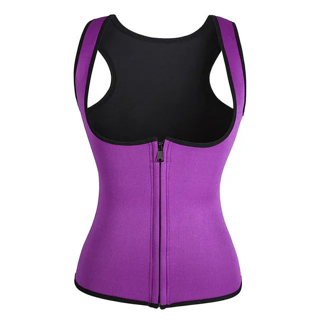 Women Sweat Vest Neoprene Waist Trainer and Hot Body Shaper Waist Cincher