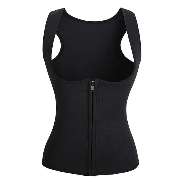 Women Sweat Vest Neoprene Waist Trainer and Hot Body Shaper Waist Cincher
