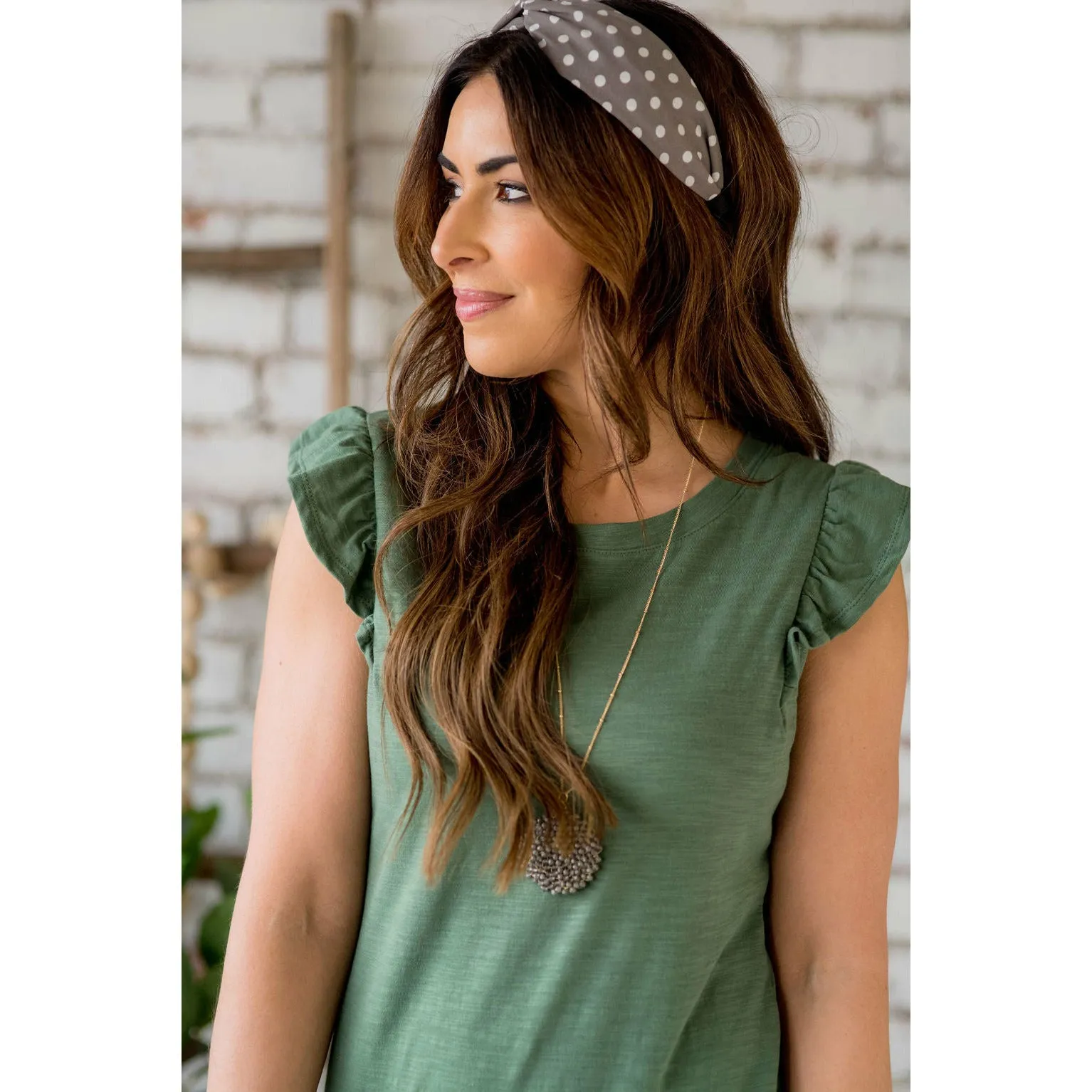 Wrap Bottom Slub Tank Dress