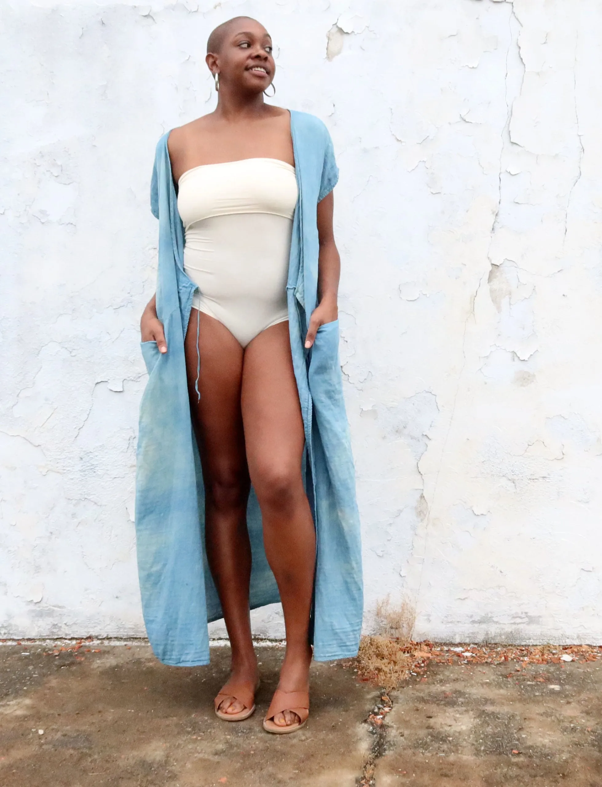 Wrap Origami Long Kaftan