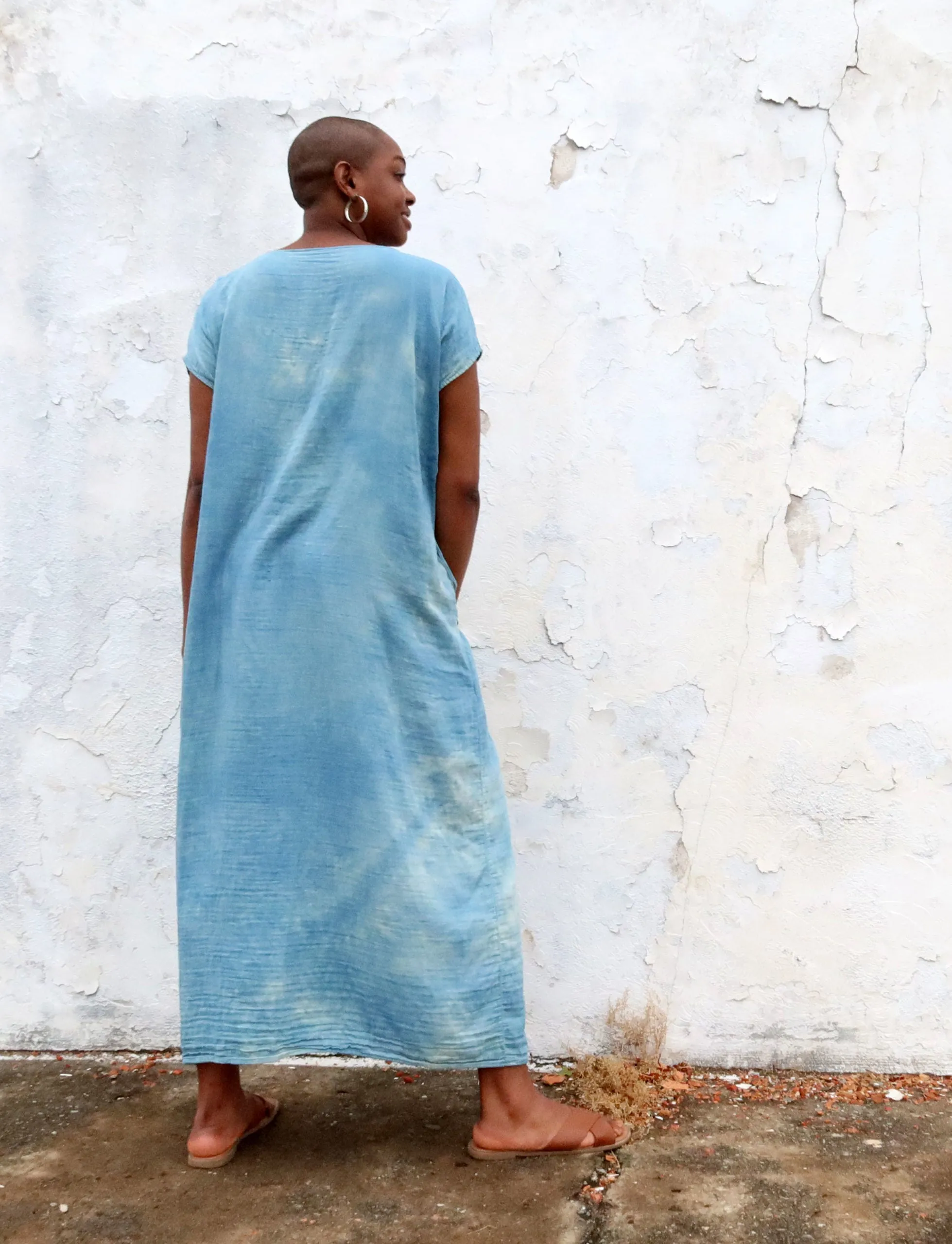 Wrap Origami Long Kaftan