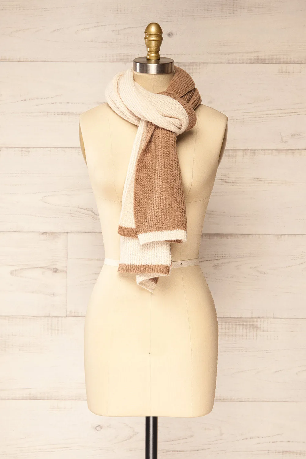 Zhytomyr Brown | Two Tone Scarf