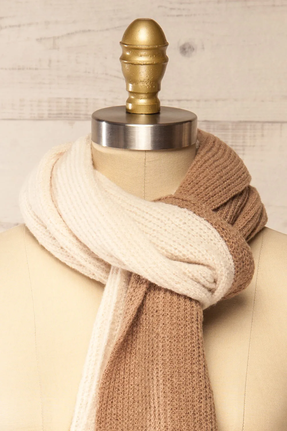 Zhytomyr Brown | Two Tone Scarf