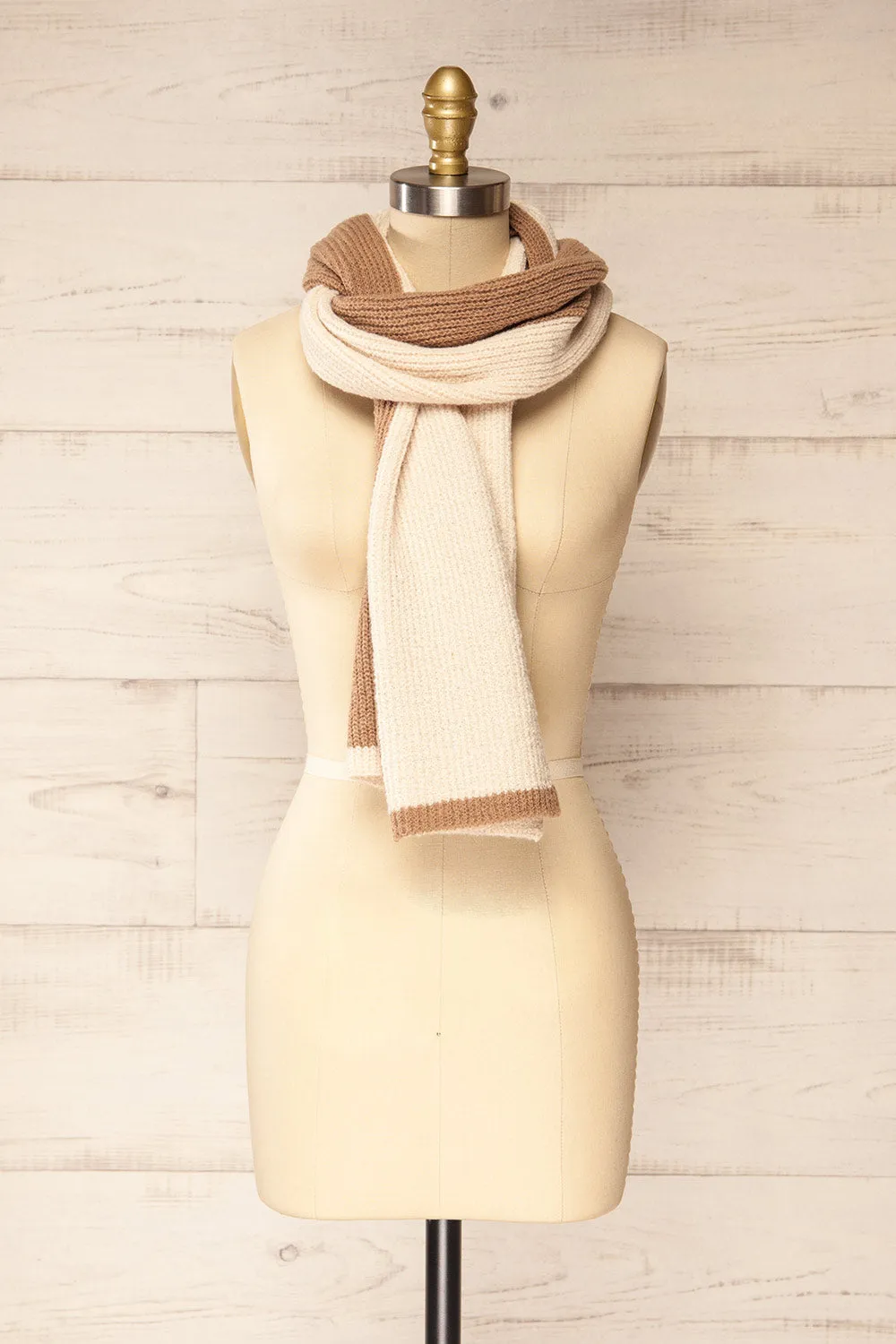 Zhytomyr Brown | Two Tone Scarf