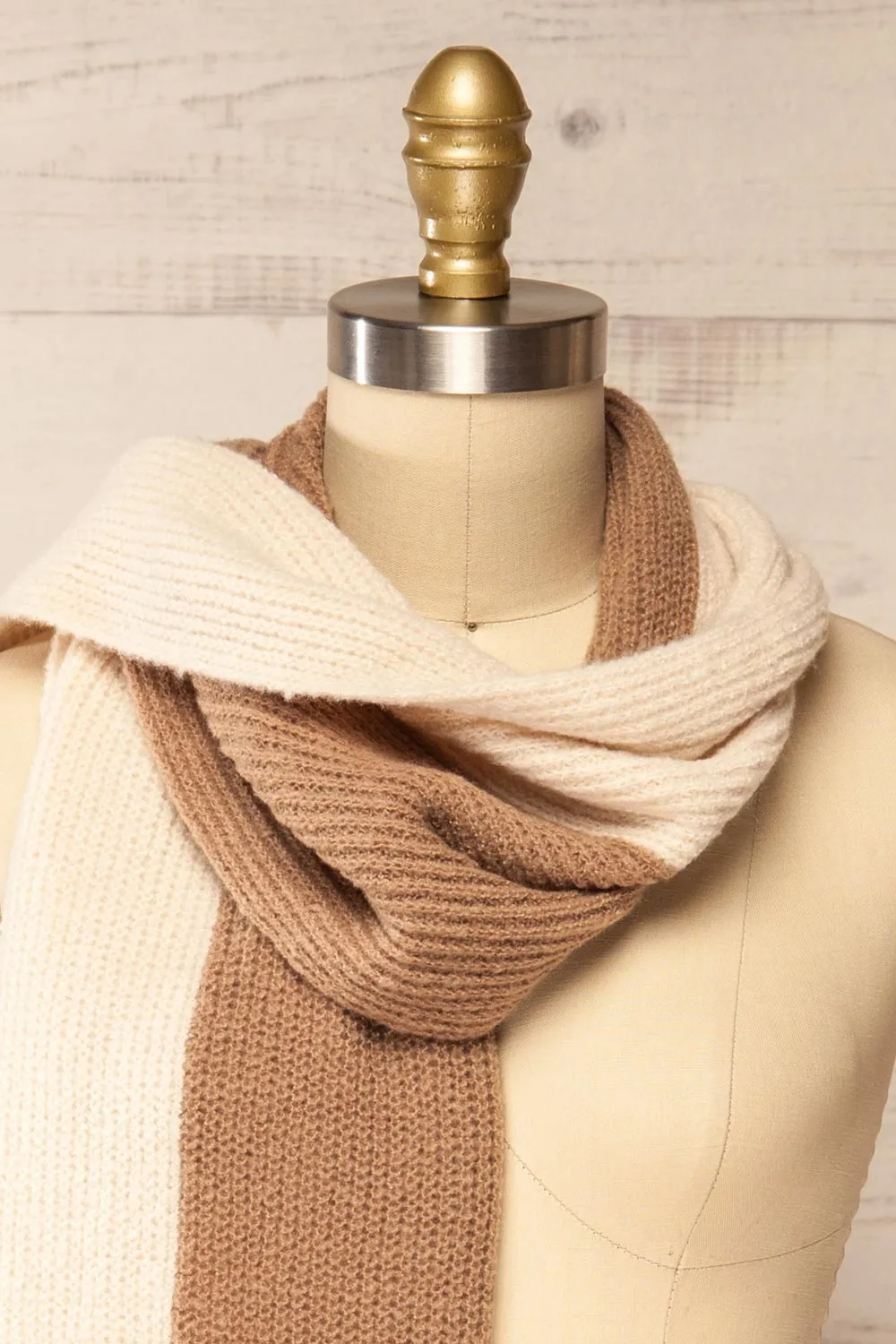 Zhytomyr Brown | Two Tone Scarf