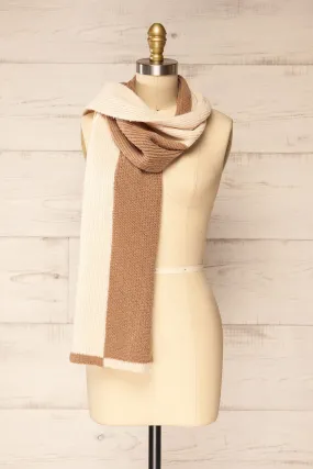 Zhytomyr Brown | Two Tone Scarf