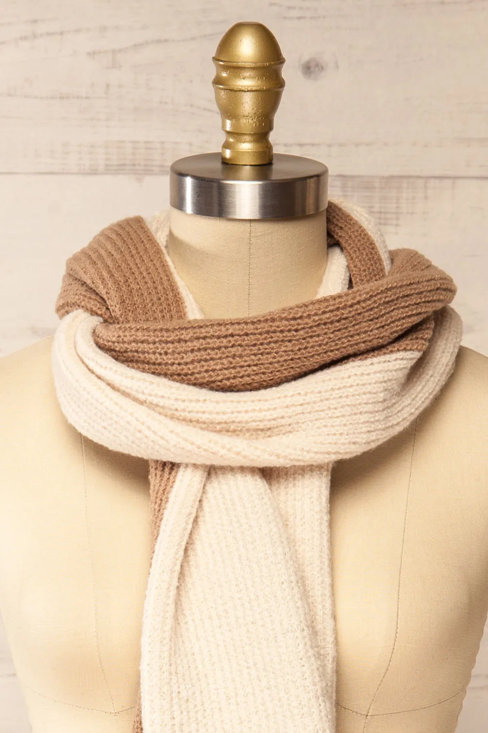 Zhytomyr Brown | Two Tone Scarf