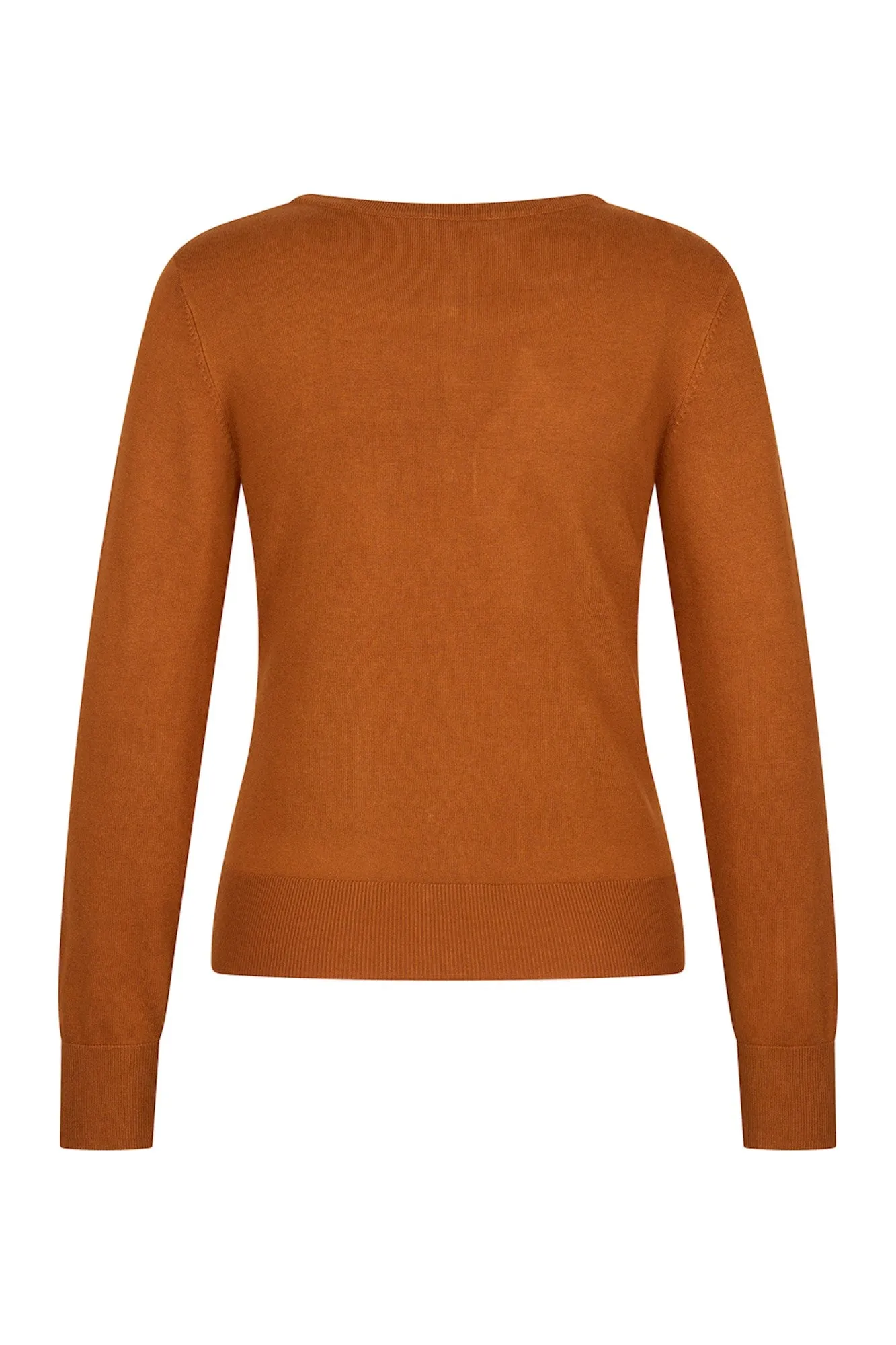 Zilch cardigan round neck caramel